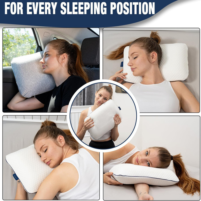 Alkamto Unisex Memory Foam Travel Pillow