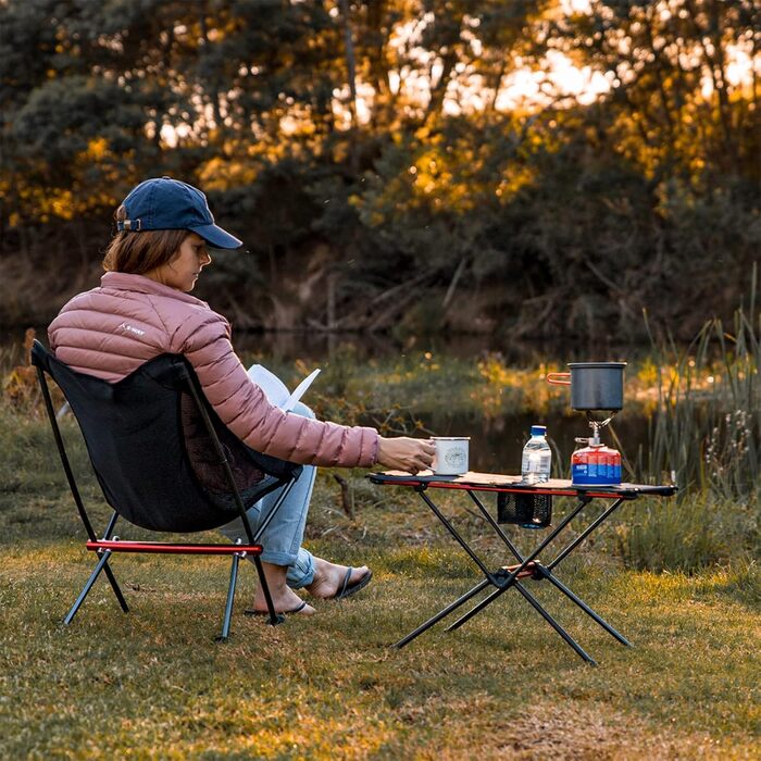 Складний стіл Naturehike Ultraleight - компактний, портативний для кемпінгу, туризму та саду, чорний