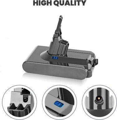 Замінний акумулятор Dyson 6000mAh для пилососів DC58, DC62, DC59, DC61, DC72, DC74, SV03, SV05, SV06, SV07, SV09 (6.0 Ah, V8)