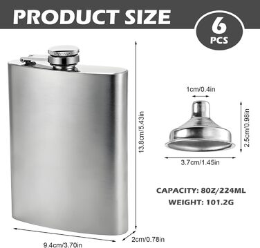 Набір фляг з нержавіючої сталі, рожевий, 8oz/240мл: фляга + 2 стаканчика, для подорожей, вечірок, подарунків