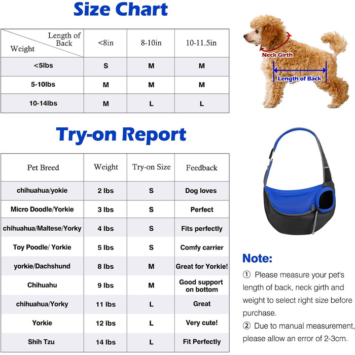 Сумка-переноска для собак Pawaboo з кишенею для дотику, регульована сумка для собак, переноска для тварин для прогулянок на відкритому повітрі, чорна (Індиго, M)