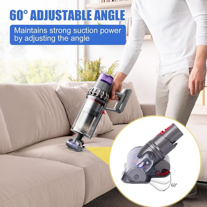 Насадка-щітка для пилососів Dyson V15, V11, V10, V8, V7 - антизаплутувальна щітка для килимів та матраців