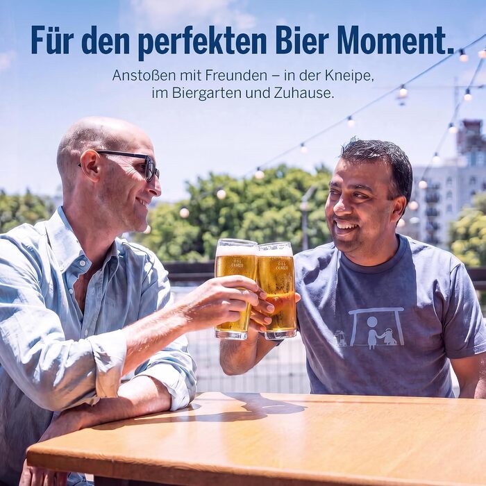 Набір пивних келихів Van Well Willibecher 0,5 л, 12 шт — місткі склянки Pint преміум-якості для гастрономії, підходять для посудомийки