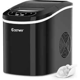 Машина для приготування льоду COSTWAY 12 кг/24 год, зелено-чорна, 2 розміри кубиків льоду