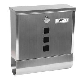 Поштовий ящик ARREGUI Chance E7005 сталевий антрацит з газетницею, розмір M (DIN A4), настінний, з вікном та табличкою для імені