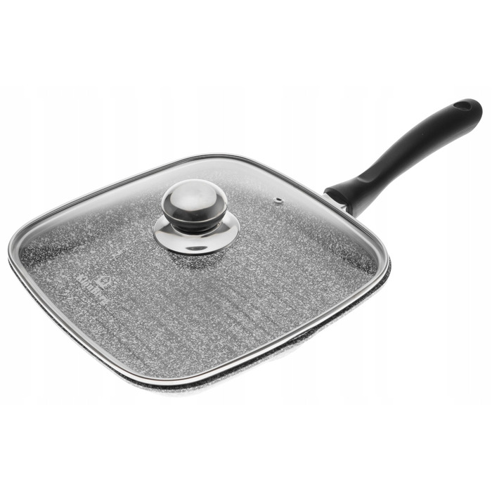 Гриль-пательня KlönBerg з мармуровим покриттям та кришкою, 24 см