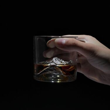 Набір склянок для віскі LIITON Everest 2 шт. з кришталевого скла, Tumbler, подарунок для чоловіка, коктейлі, джин, бурбон, ром