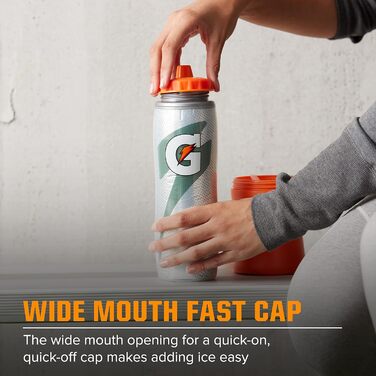 Фляга спортивна Gatorade ізольована, чорна, 850 мл