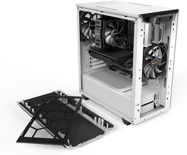 Корпус для ПК be quiet! Pure Base 500 White, 2x 140мм вентилятори Pure Wings 2, підтримка радіаторів до 360мм, білий