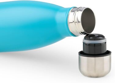 Фляга Blumtal з нержавіючої сталі - ізольована, без BPA, для холодних та теплих напоїв, подвійні стінки, стійка до іржі, блакитний (19 - Petrol), 750 мл