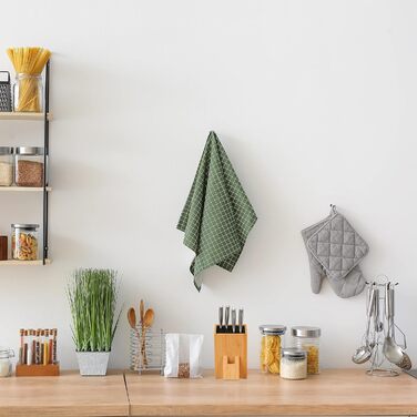 Relaxdays Knife Block, Unstocked, Bamboo Knife Holder, Universal, Knife Storage with Brush Insert, Natural/Black
