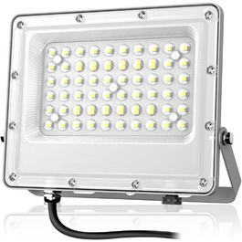 LED Floodlight Outdoor 150W, 15000LM Super Bright LED Floodlight, 6000K Cold White Spotlight IP65 Waterproof Floodlight Outdoor Spotlight for Garden, Terrace, Garage, Workshop, Sports Field (50.0 Watt)