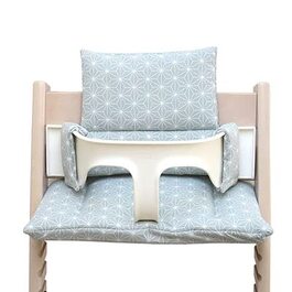Комплект подушок для стільчика Stokke Tripp Trapp Blausberg Baby, знімний, водонепроникний, сертифікат Oeko-Tex, Made in Germany, Happy Star зелений