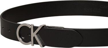 Жіночий шкіряний ремінь Calvin Klein CK Logo Belt 85 чорний