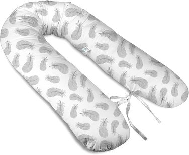 Подушка для вагітних Stillkissen XL 180 см, подушка для годування, подушка для сну на боці, ручної роботи, 100% сертифікована бавовна, безшумна ekmTRADE (19)