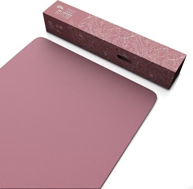 CSL Килимок для миші XXL на стіл з екошкіри та корка 800x400 мм - Чорний (C: Рожевий) - Для офісу та дому