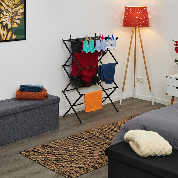 Relaxdays Folding Clothes Rack, Metal