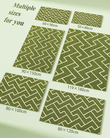 Килимок для дому чорного кольору 50 x 80 см, вологостійкий, антиковзаючий. Підходить для входу, коридору, саду, дому, тварин.