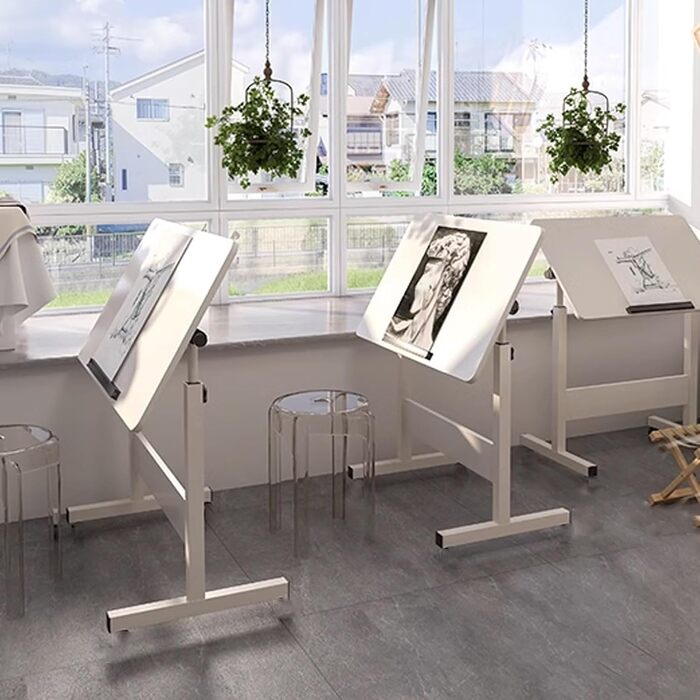 Adjustable Art Desk - Drafting Table with Height & Angle Adjustment for Artists, Home & Office Use