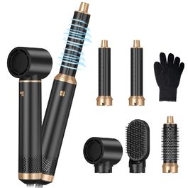 Airstyler 7 в 1: мультистайлер, фен, дифузор, плойка, щітки для волосся, 1400W, 110000 RPM (Сірий)