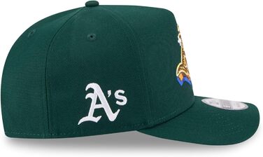 Кепка New Era 9Fifty MLB NBA NFL з регульованим розміром, бейсболка Snapback з логотипом команди, прямий козирок (Oakland Athletics #38680)