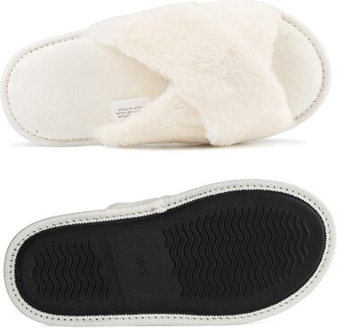 Жіночі плюшеві домашні тапочки Riehmot (38/39 EU, бежеві)