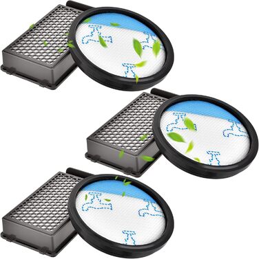 Фільтри HEPA для пилососів Rowenta Compact Power Cyclonic Force (ZR005901) - набір 3 шт.