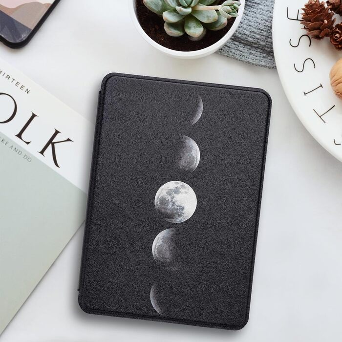 Чохол для Kindle 6' (11-го покоління) 2024/2022 (C2V2L3) з PU шкіри, Smart Cover з авто-вимиканням, Löwenzahn (Mondfinsternis)