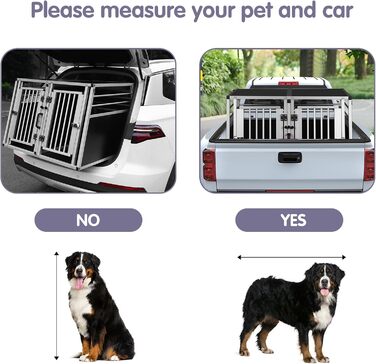 Транспортна переноска для собак та котів EUGAD, алюмінієва, 65x85x71 см, з безпечним замком, чорна