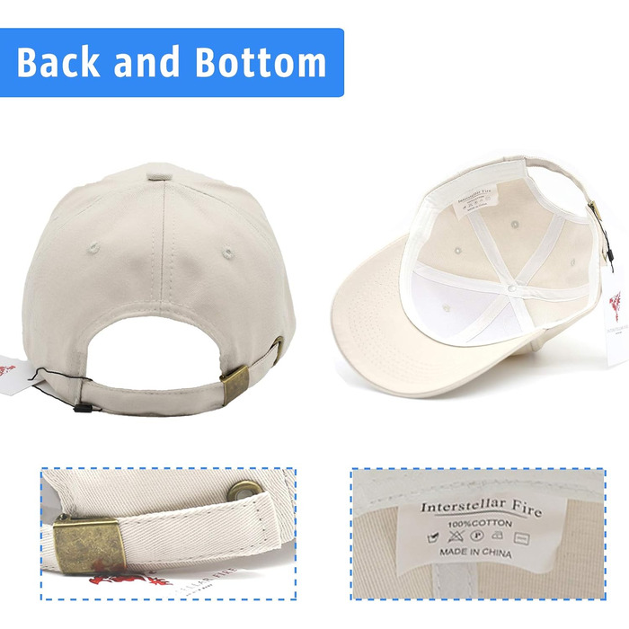 Кепка бейсболка унісекс, 100% бавовна, регульована, однотонна, універсальний розмір, сонцезахисна шапка