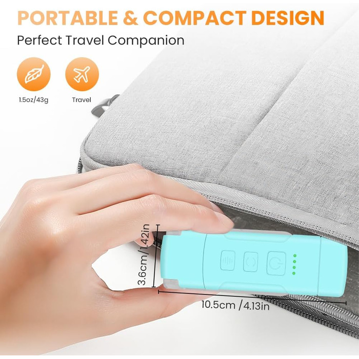 LED лампа для читання з кліпсою, акумуляторна, 3 режими температури кольору, USB, гнучка 360°, для читання в ліжку, для книголюбів та дітей (Блакитна)