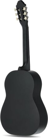 Кітара класична Juan Miguel Navarrez, 4/4, чорна, стартовий набір (сумка, медіатор, книга з CD, тюнер)
