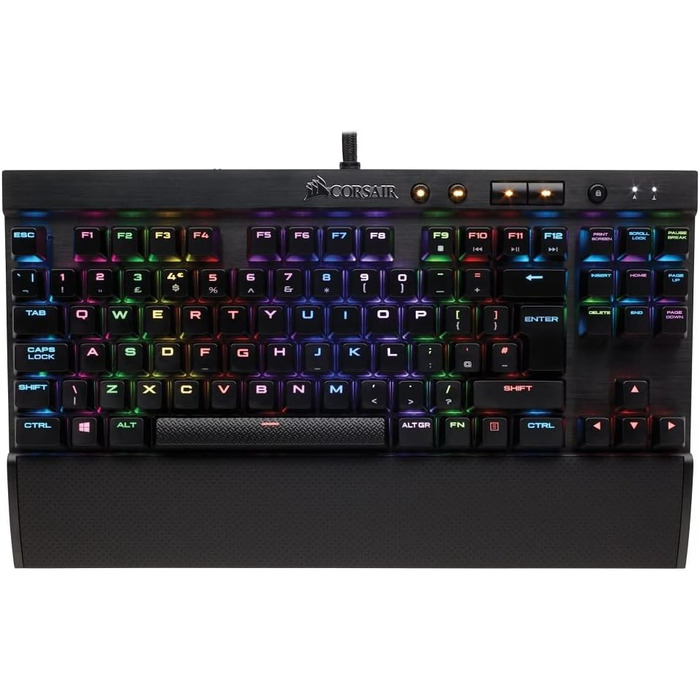Механічна ігрова клавіатура Corsair K65 LUX RGB з клавішами Cherry MX Rapidfire