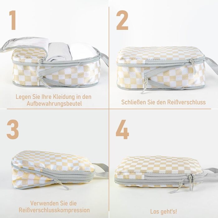 Органайзер для валізи та рюкзака Kompression: набір кубів для пакування, аксесуари для подорожей