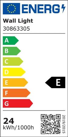 Зовнішня вулична LED-лампа Comely 24W з датчиком руху, IP65, алюміній, тепле світло 3000K, для саду, тераси, сходи, чорна