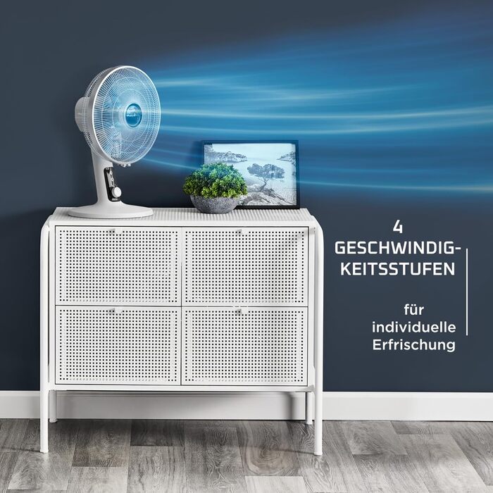 Вентилятор Rowenta Turbo Silence Extreme+ – тихий, потужний, 4 швидкості, автоматичне гойдання, білий, VU2731