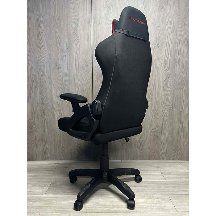 Ігрове крісло Prototype DESMO XL, тканина, чорне