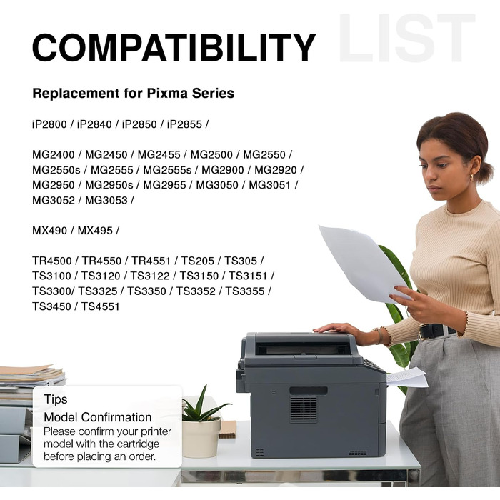 Картридж Canon PG-545 XL чорний (сумісний) від Economink для Pixma TR4550, TR4551, TS3151, TS3350, TS3450, MG2550, MG2550s, MG2555s, MX495