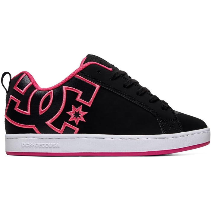 Кросівки DC Shoes Court Graffik для жінок, чорно-рожеві, розмір 40.5 EU