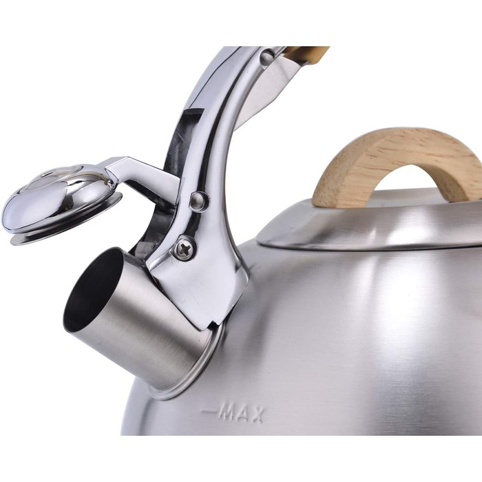 LAGUIOLE - Свисток-чайник 3 л з дерев'яною ручкою - підходить для всіх видів тарілок