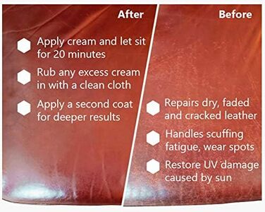 Skidmore's Original Leather Cream | 100% Natural, non-toxic, water-repellent formula is a conditioning and cleaning balm | 6 ounces