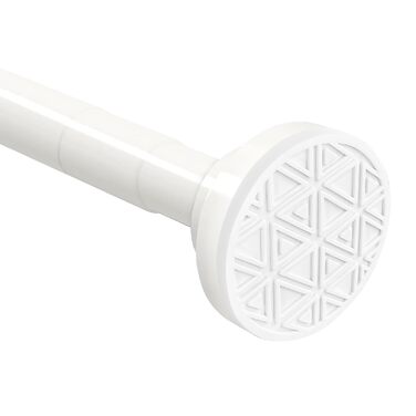 Телескопічна штанга для душу Siler, без свердління, з нержавіючої сталі, висувна, регульована, для душу та ванни (60-290 см, білий)
