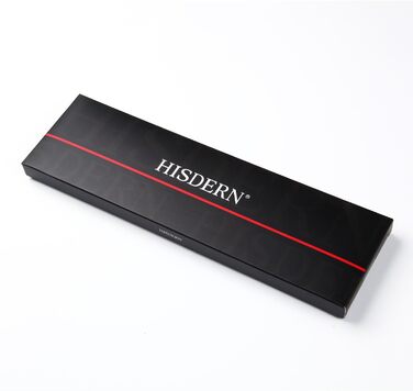 Чоловіча краватка HISDERN 160 см з кишеньковим хустиком. Набір для весілля, бізнесу. Шовкова краватка з квітковим принтом чорного та червоного кольорів.