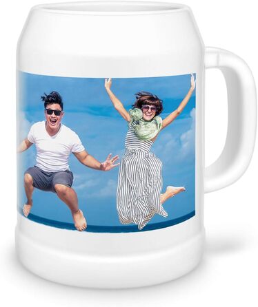 Design/Personalize your own beer stein/mug. Print with your own photo or text. Ideal for clubs, steins, mugs, tankards, or beer jugs.