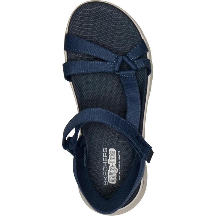 Сандалі жіночі Skechers Go Walk Flex Illuminate Hands Free Slip-ins Navy 39 EU - Зручні повсякденні сандалі