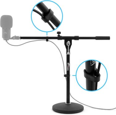 Стійка для мікрофона TIGER MCA49-BK для бас-бочки та гітарної колонки (одинарна, кругла база)