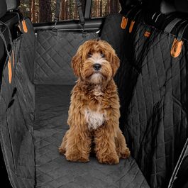 Захист для заднього сидіння автомобіля для собак від Hainberger: водовідштовхувальний, стійкий до подряпин, з боковим захистом та оглядовим вікном, 137x147 см