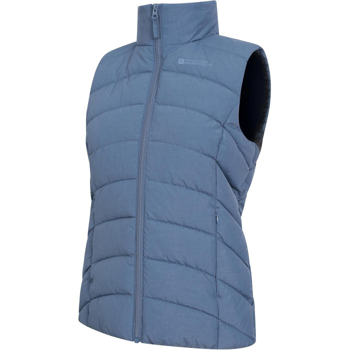 Жіночий жилет Mountain Warehouse Opal з утеплювачем - легка терможилетка, кишені на блискавці, водовідштовхувальний (32, Синій)