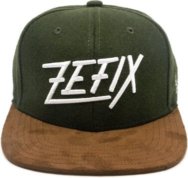 Кепка Snapback Bayerisches Zefix з фетру, темно-зелена, універсальний розмір