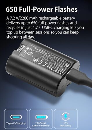 Спалах Godox V480C Touchscreen для Canon: TTL, HSS 1/8000s, GN50